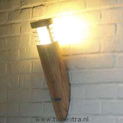 Buitenlamp Royal Botania Ellipse teak wandlamp